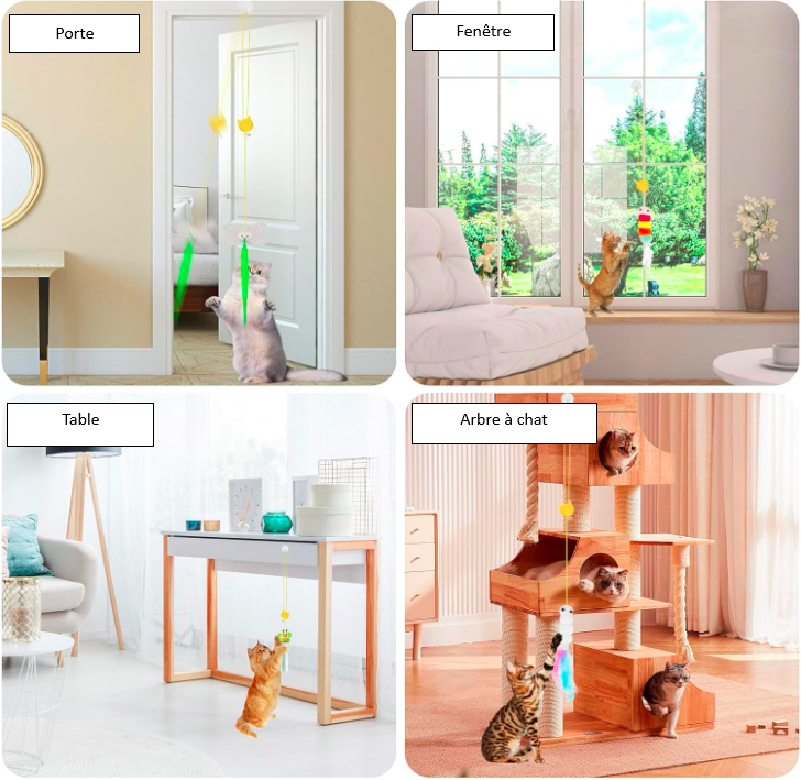 Jouet pour chats à suspendre